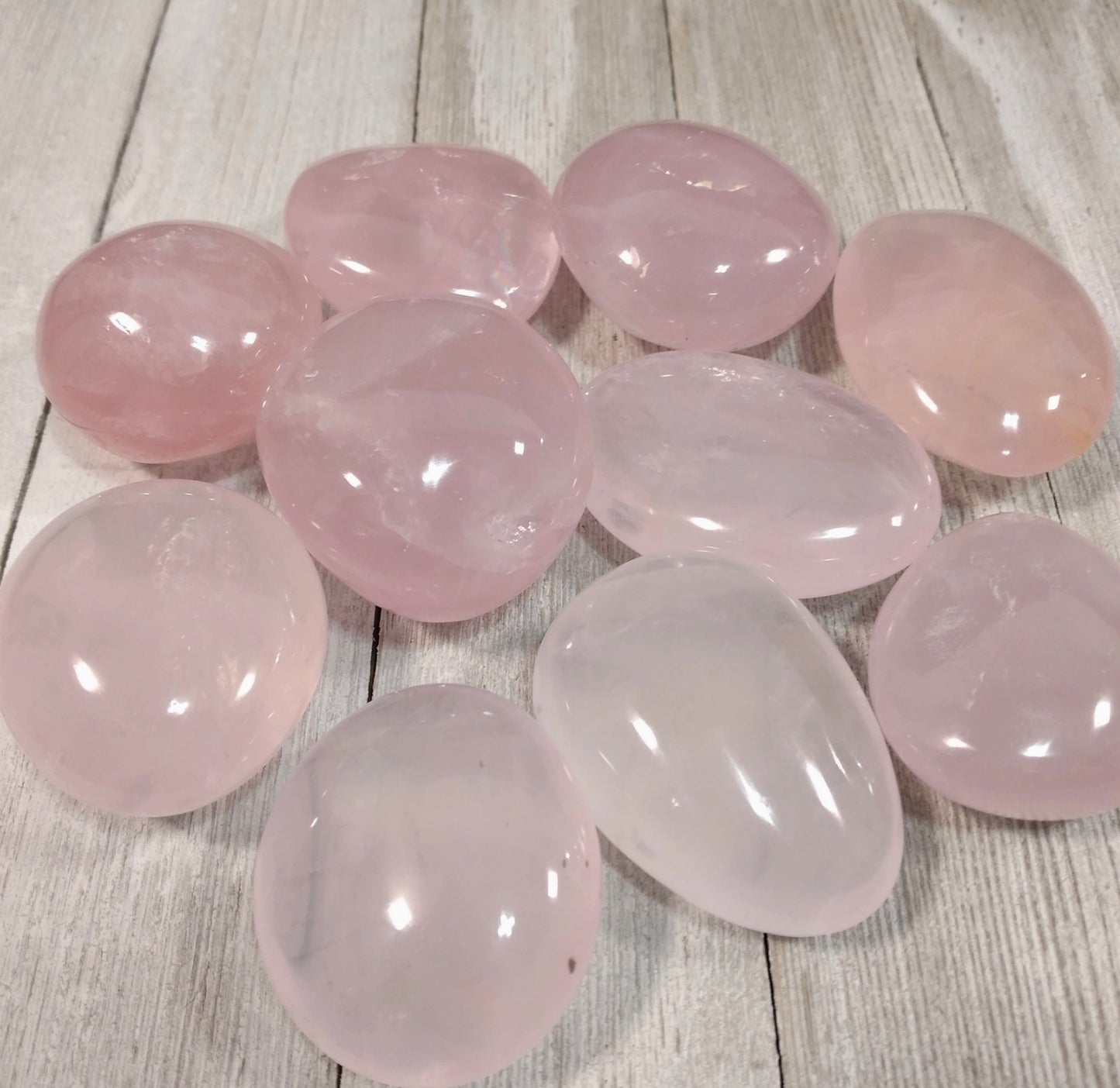 Rose Quartz Palm Stone