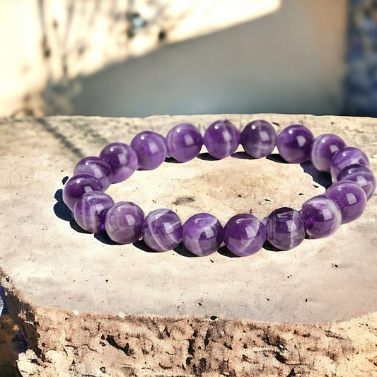 Amethyst Beaded Bracelet