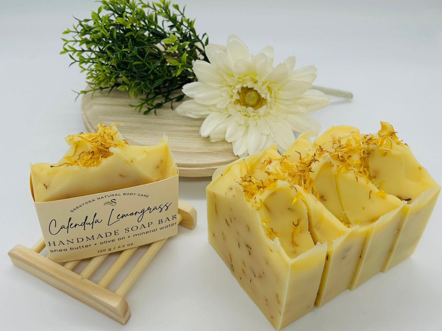 Calendula Lemongrass Handmade Vegan Soap Bar