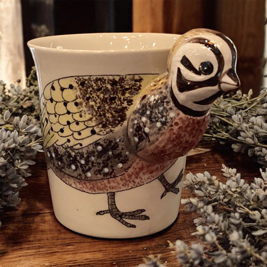 Ceramic Animal Mug - Quail Bird