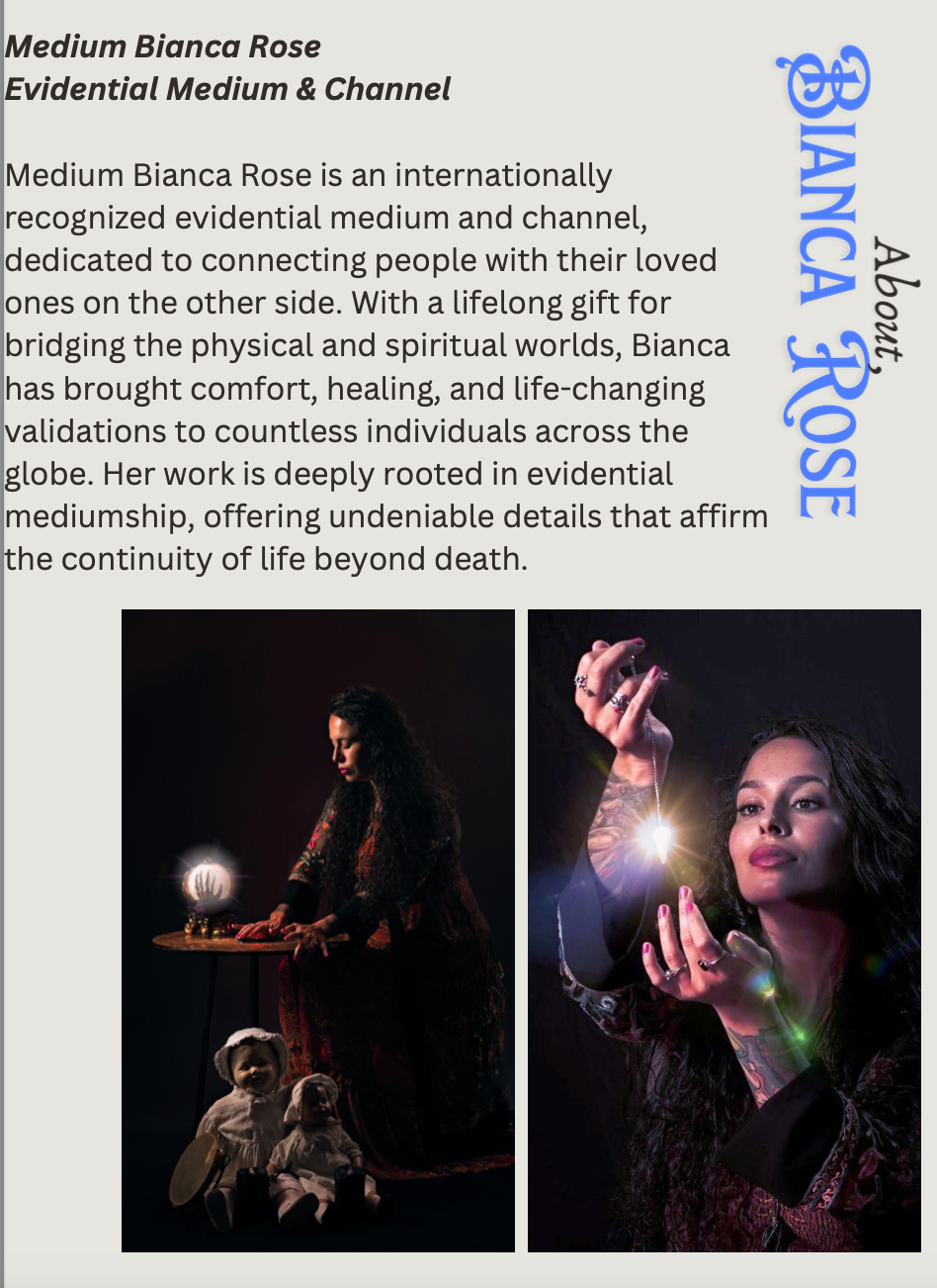 Mediumship Gallery Reading By Bianca Rose