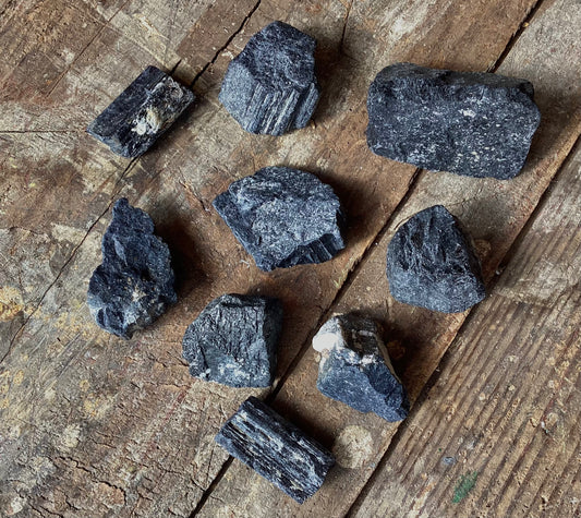 Black Tourmaline Crystal Tumble Stone