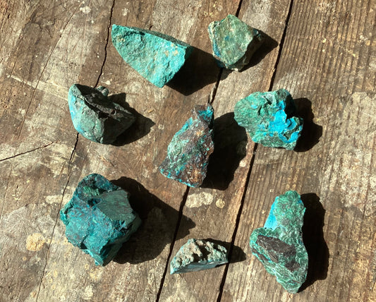 Chrysocolla Raw Crystal Tumble