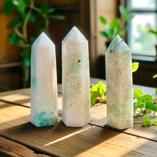 Chrysocolla Crystal Tower
