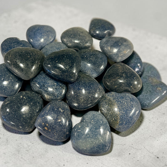 Blue Sunstone Crystal Heart
