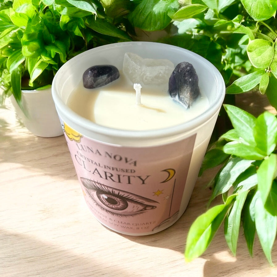 LUNA NOVA Original Crystal Candle - CLARITY