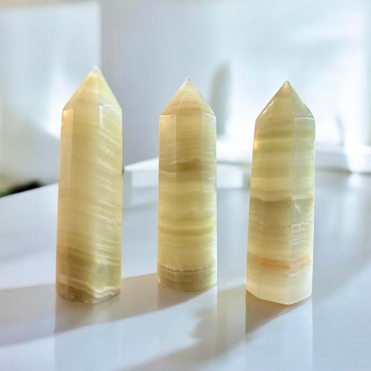 Green Onyx Crystal Tower