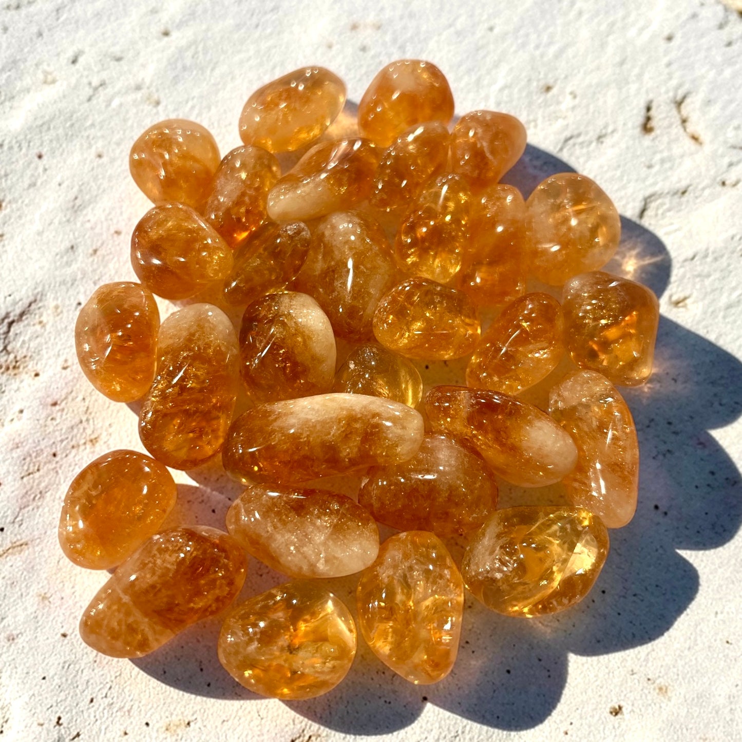 Citrine Polished Crystal Tumble -A Grade