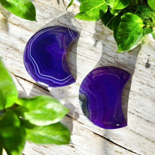 Moon Purple Agate Crystal