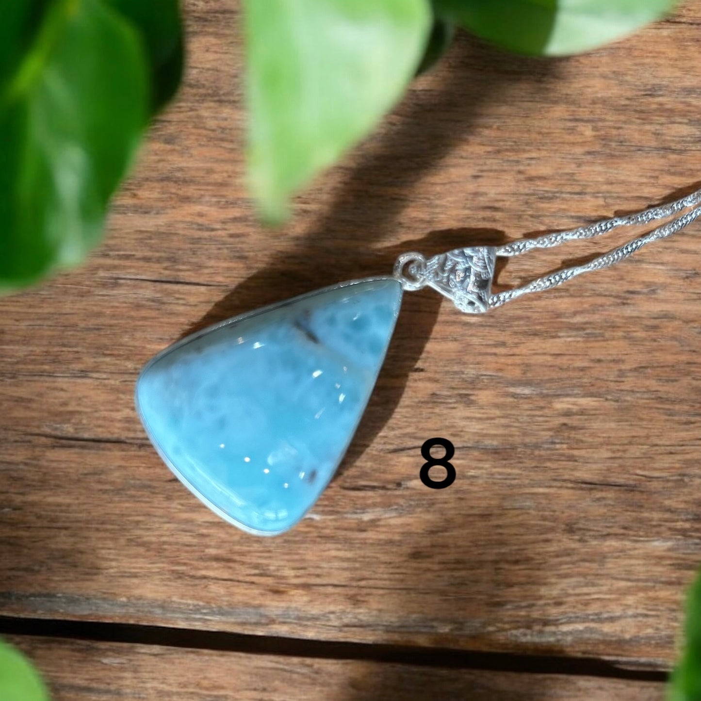 Larimar Crystal Necklace