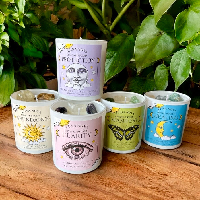 LUNA NOVA Original Crystal Candle - CLARITY