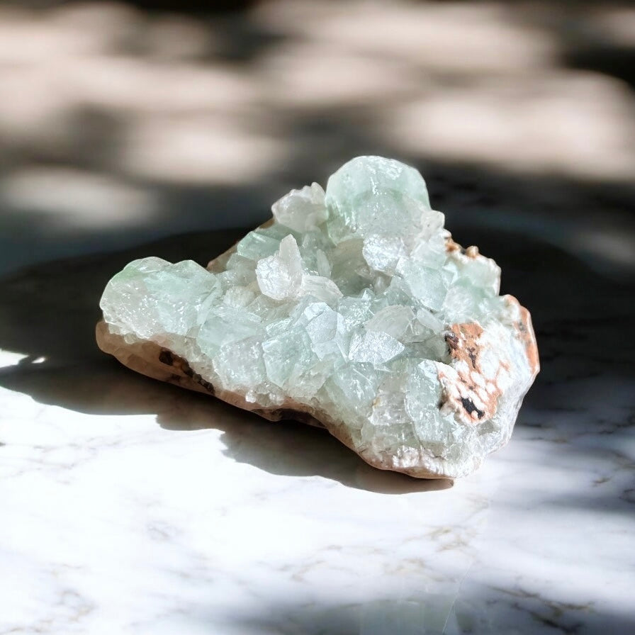 503 Green Apophyllite Crystal Cluster