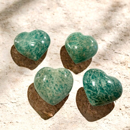 Amazonite Crystal Heart