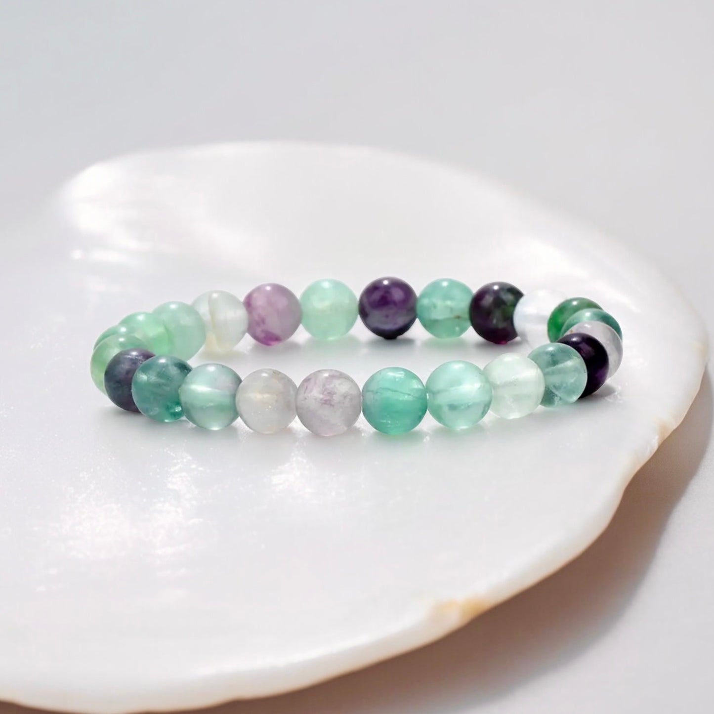 Fluorite Crystal Beaded Bracelet