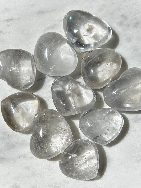 Clear Quartz Crystal Heart