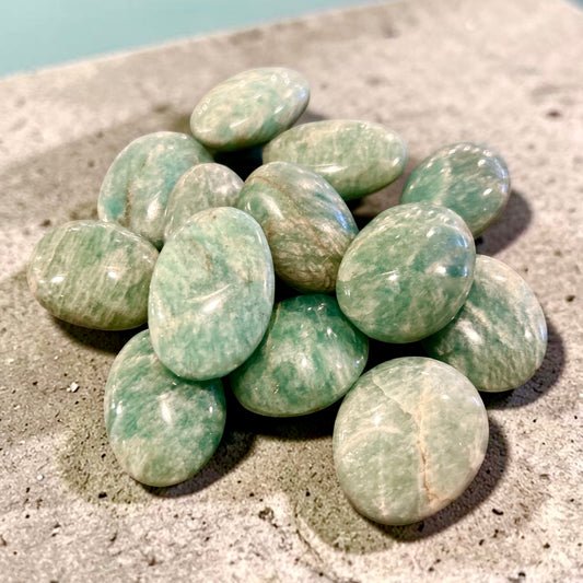 Amazonite Crystal Palm Stone