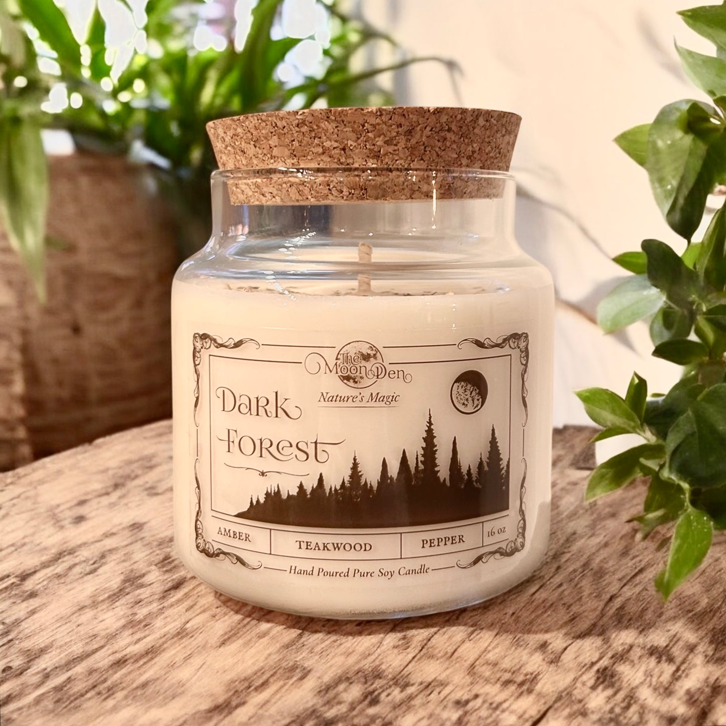 Moon Den Candle - Dark Forest