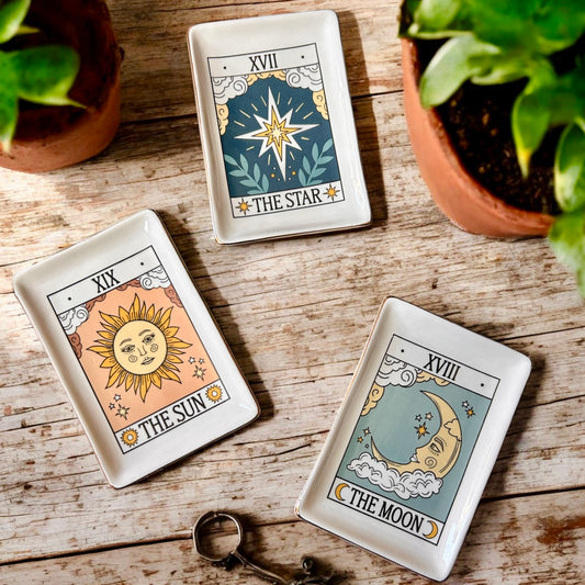 Ceramic Tarot Card Tray Dish