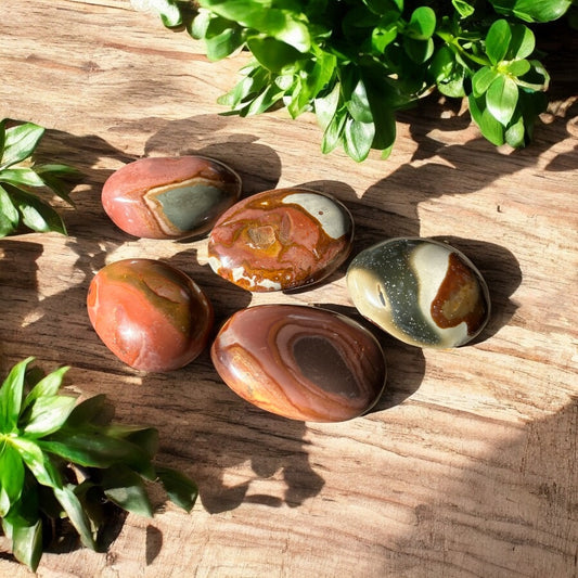 Jasper Crystal Palm Stone