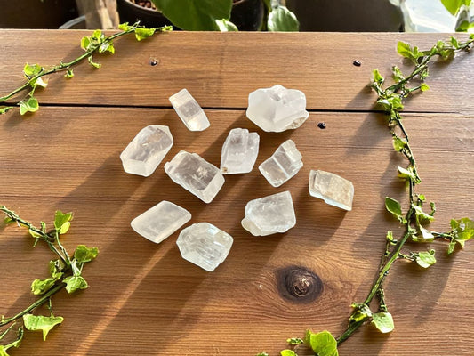 Iceland Spar Calcite Raw Crystal Tumble