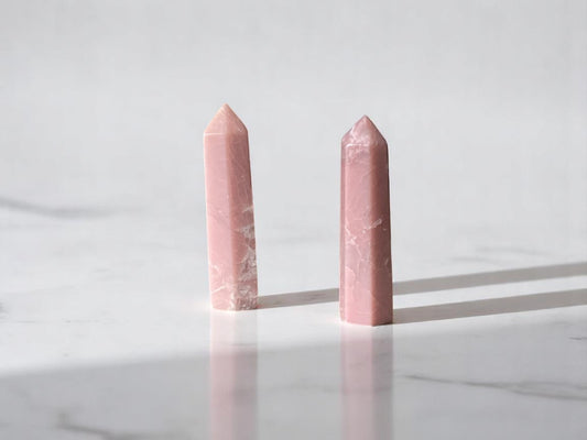 Pink Opal Crystal Tower