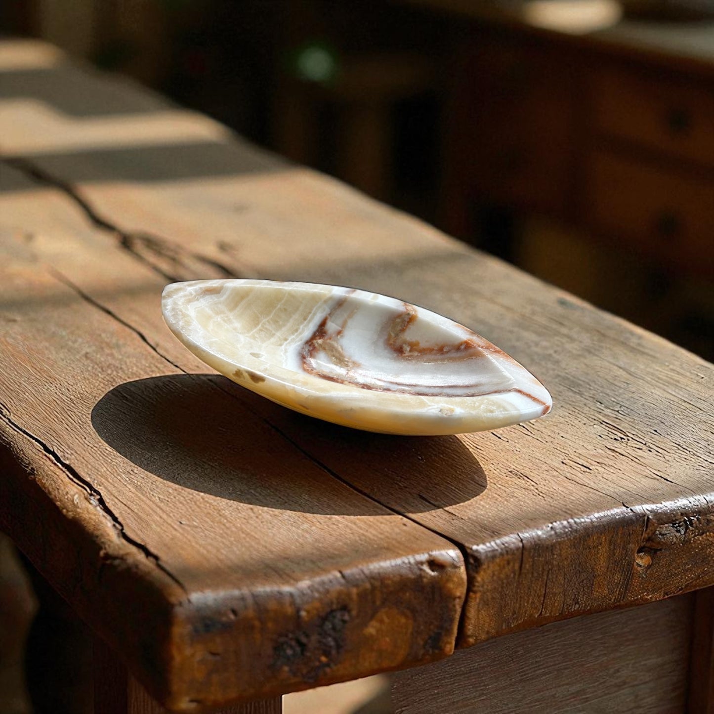 Onyx Crystal Oval Dish Bowl