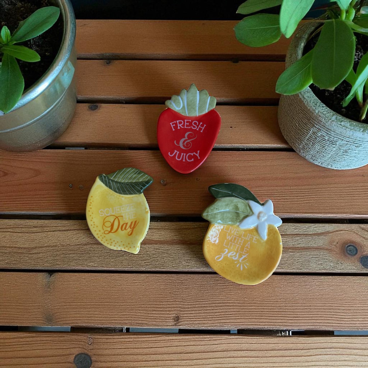 Fruit Ceramic Trinket Tray Dish