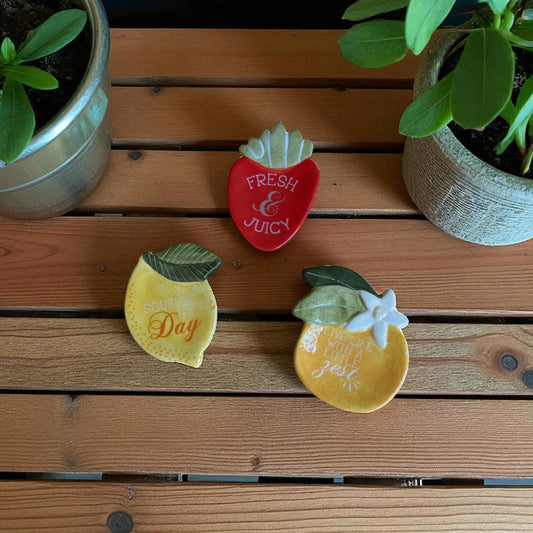 Fruit Ceramic Trinket Tray Dish