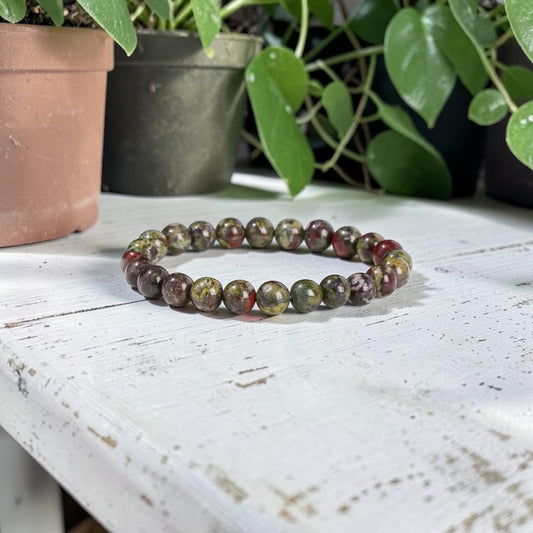 Dragon’s Blood Crystal Beaded Bracelet