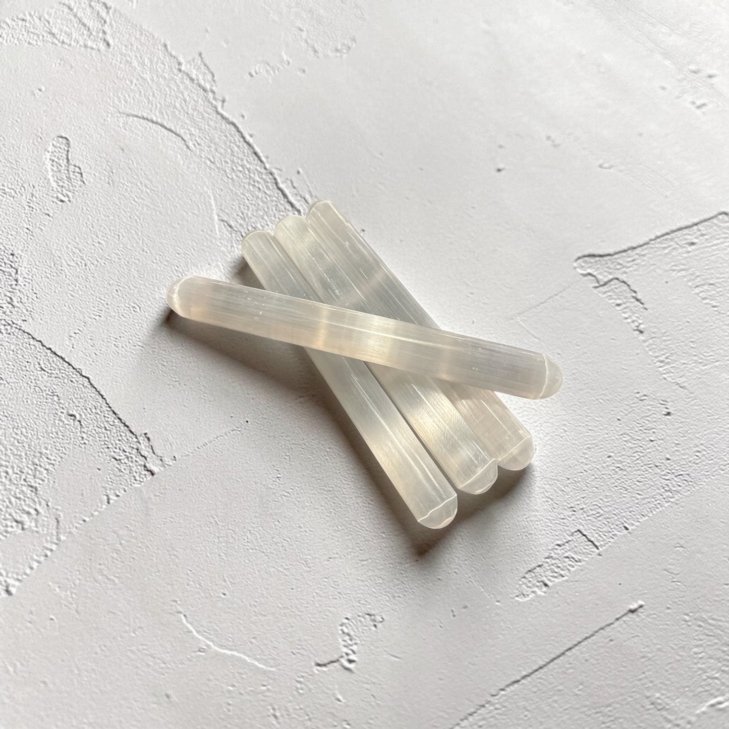 Selenite Crystal Round Wand
