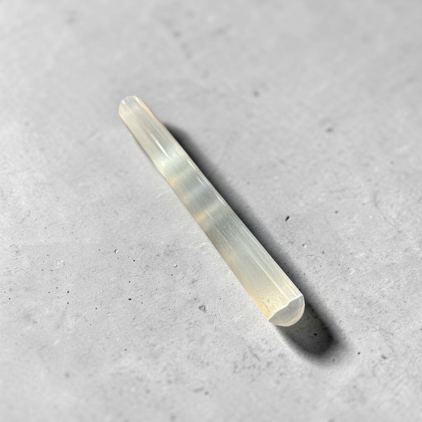 Selenite Crystal Round Wand