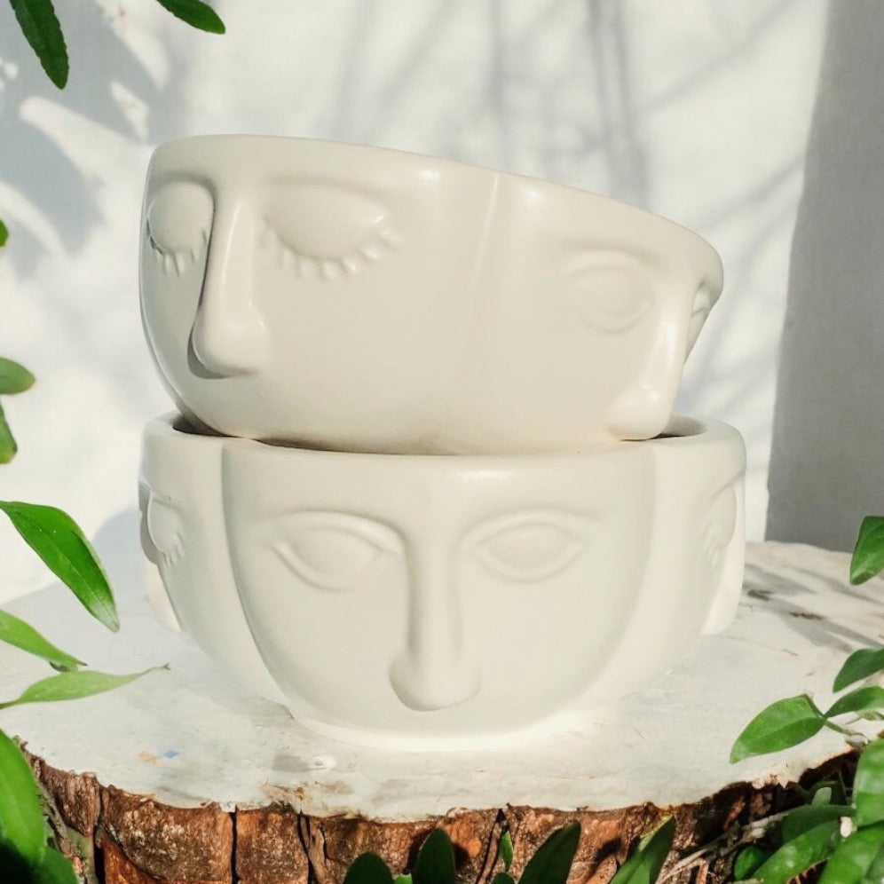 Healing Face Ceramic Bowl