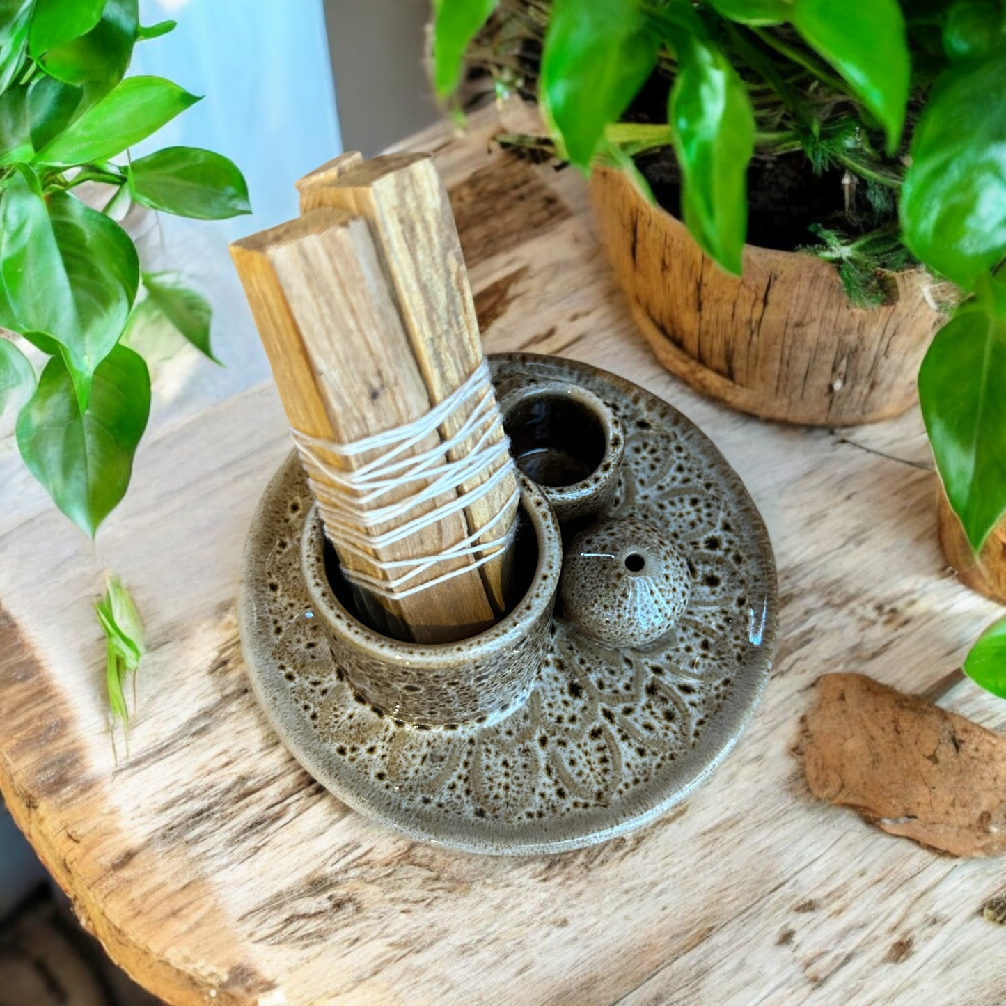 Sage Incense Palo Santo Holder Burner