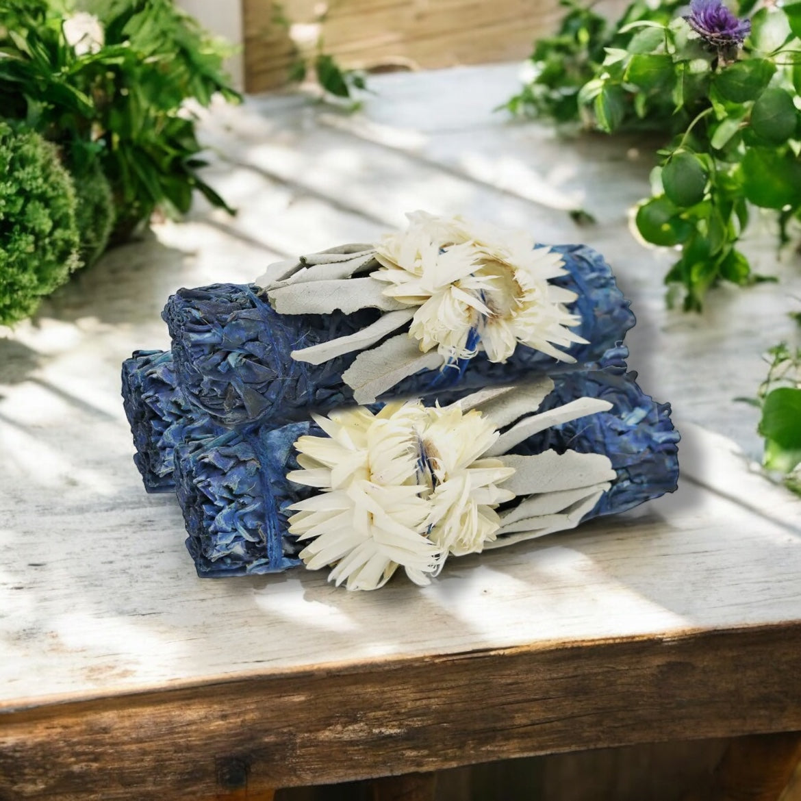 Blue Moon Floral White Sage Bundle