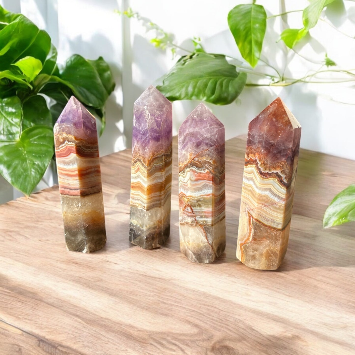 Amethyst Agate Crystal Tower