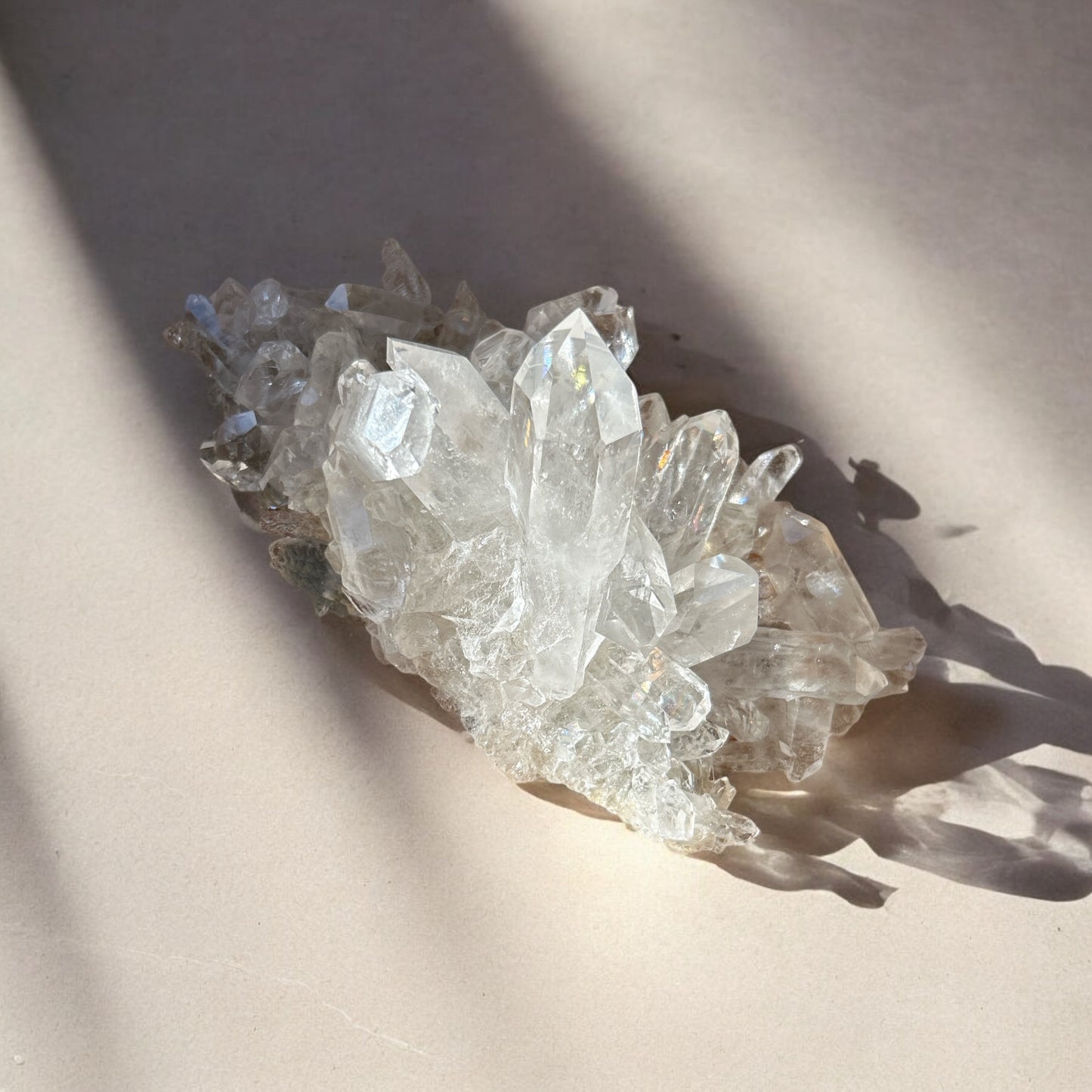 Clear Quartz Crystal Cluster