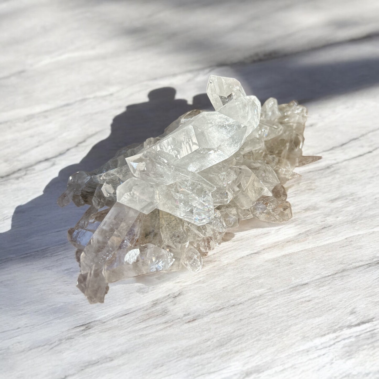 Clear Quartz Crystal Cluster