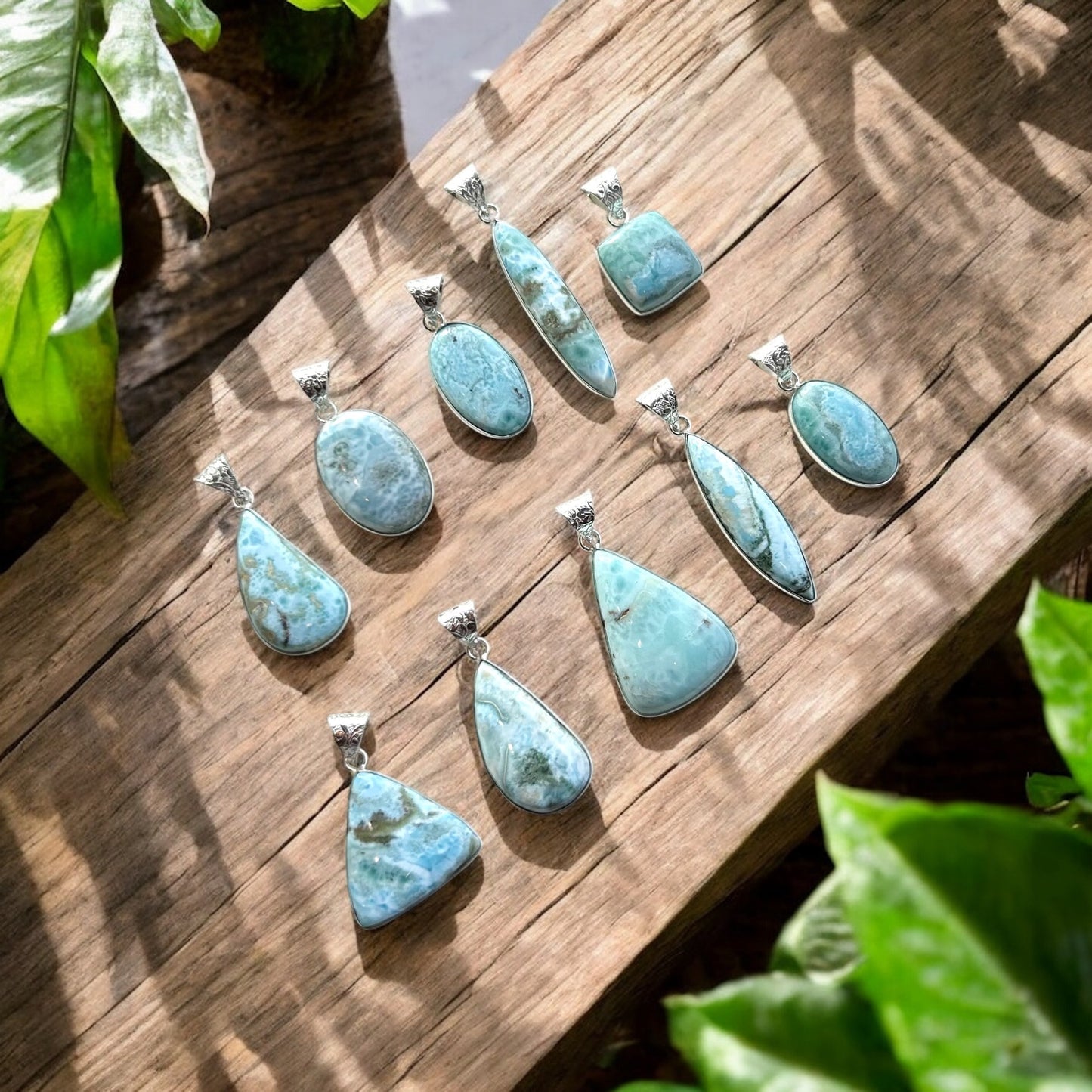 Larimar Crystal Necklace