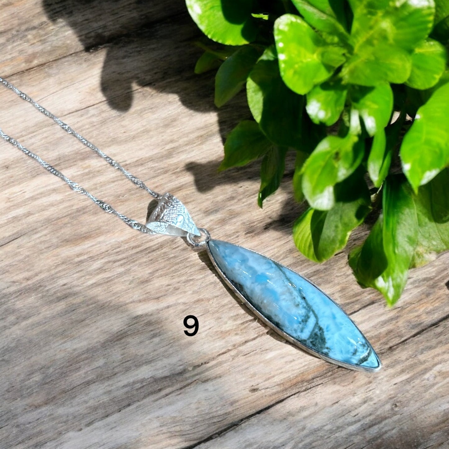 Larimar Crystal Necklace