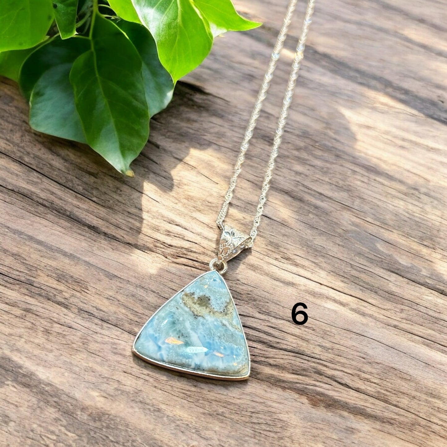 Larimar Crystal Necklace