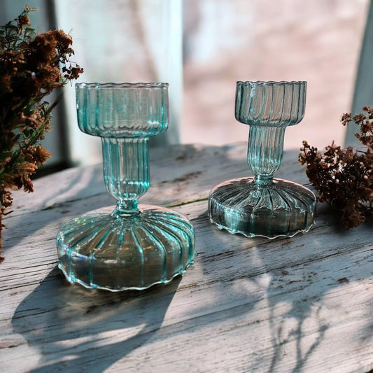 Glass Candle Holder