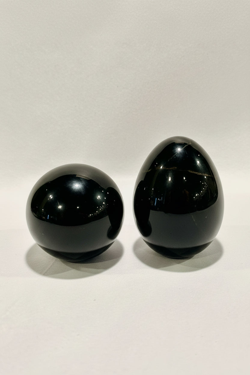 Obsidian Crystal Polished Egg