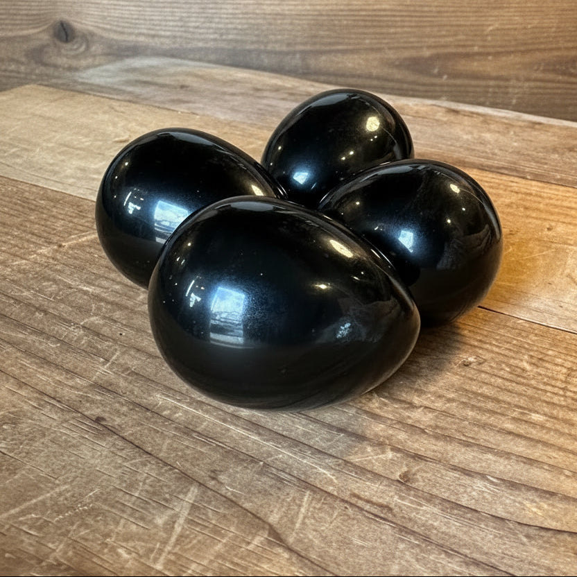 Obsidian Crystal Polished Egg