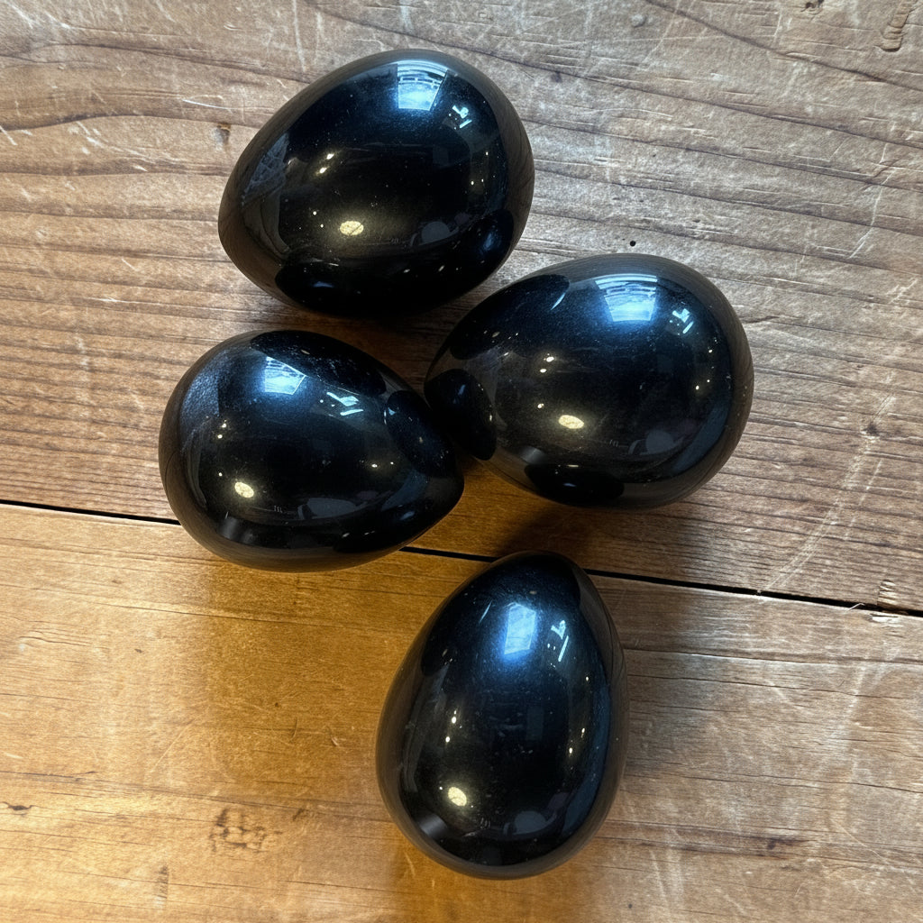Obsidian Crystal Polished Egg