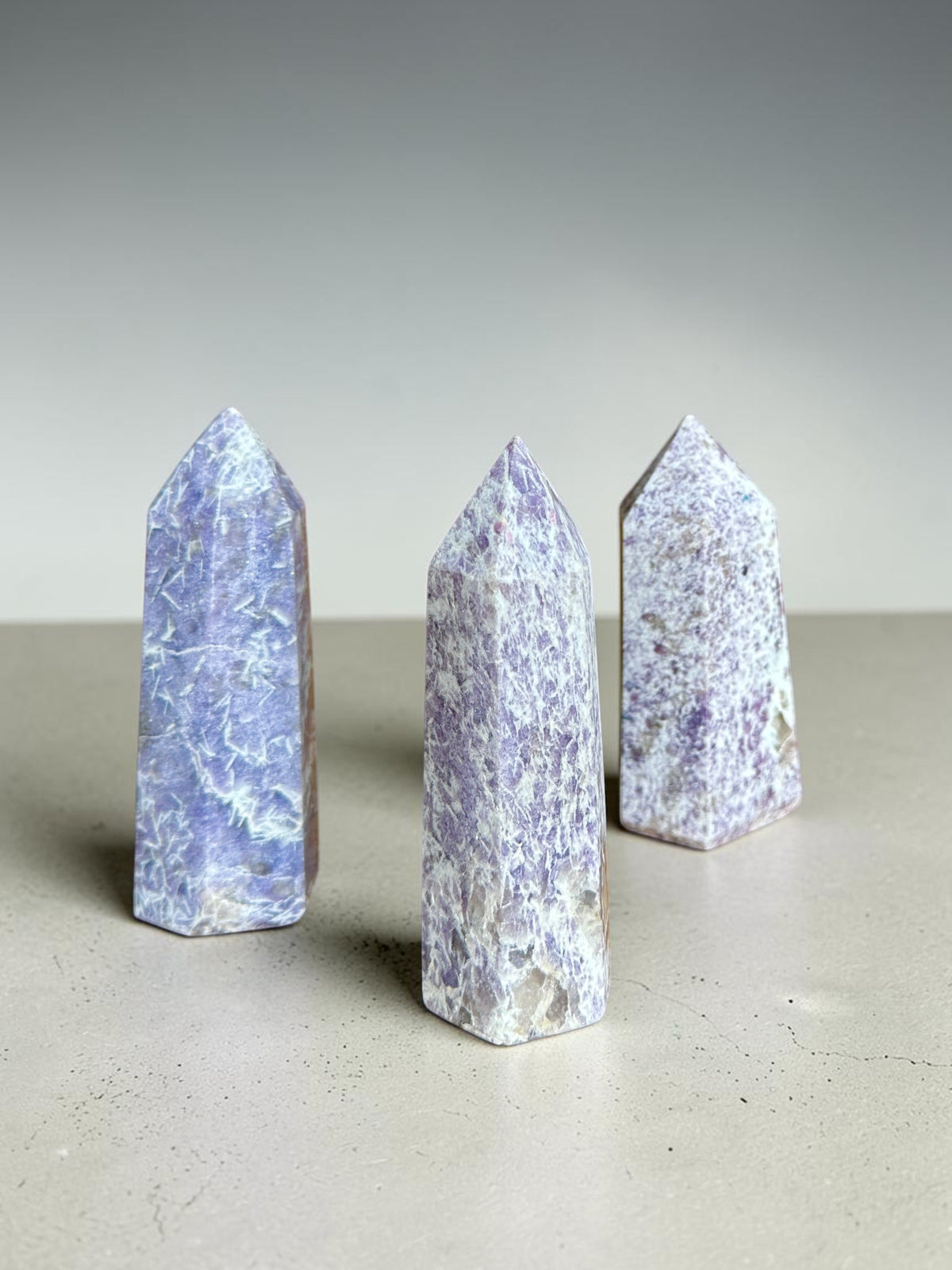 Lepidolite Crystal Point Tower