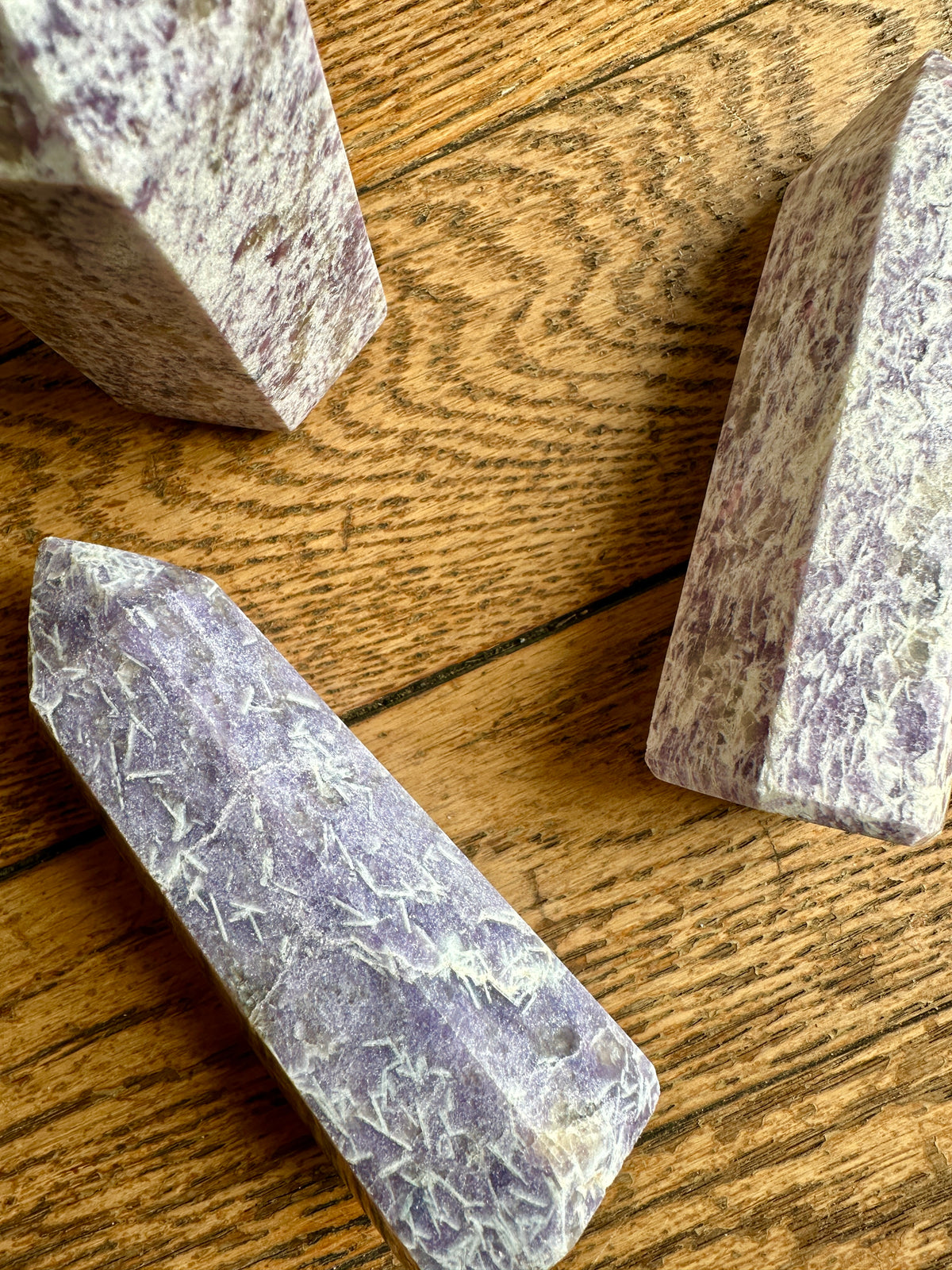 Lepidolite Crystal Point Tower