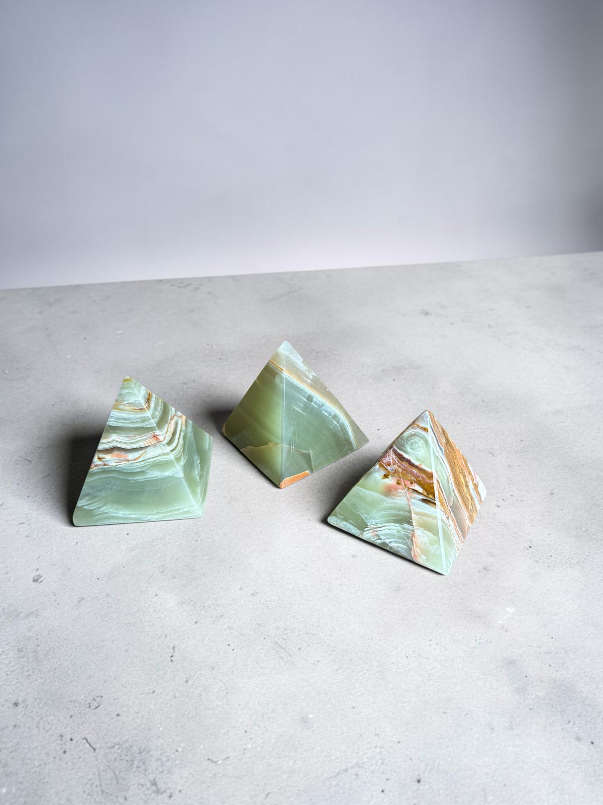 Green Onyx Pyramid