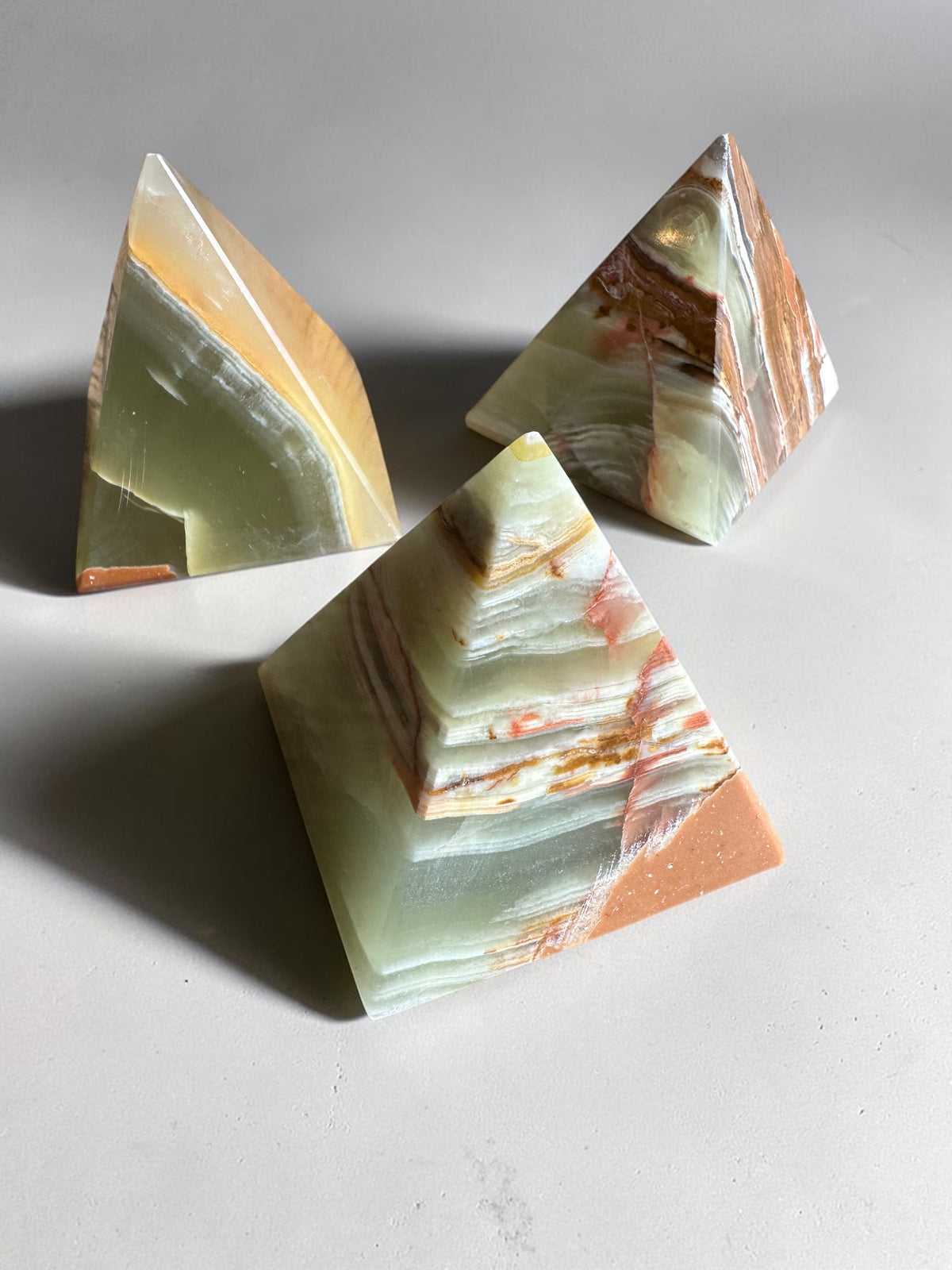 Green Onyx Pyramid