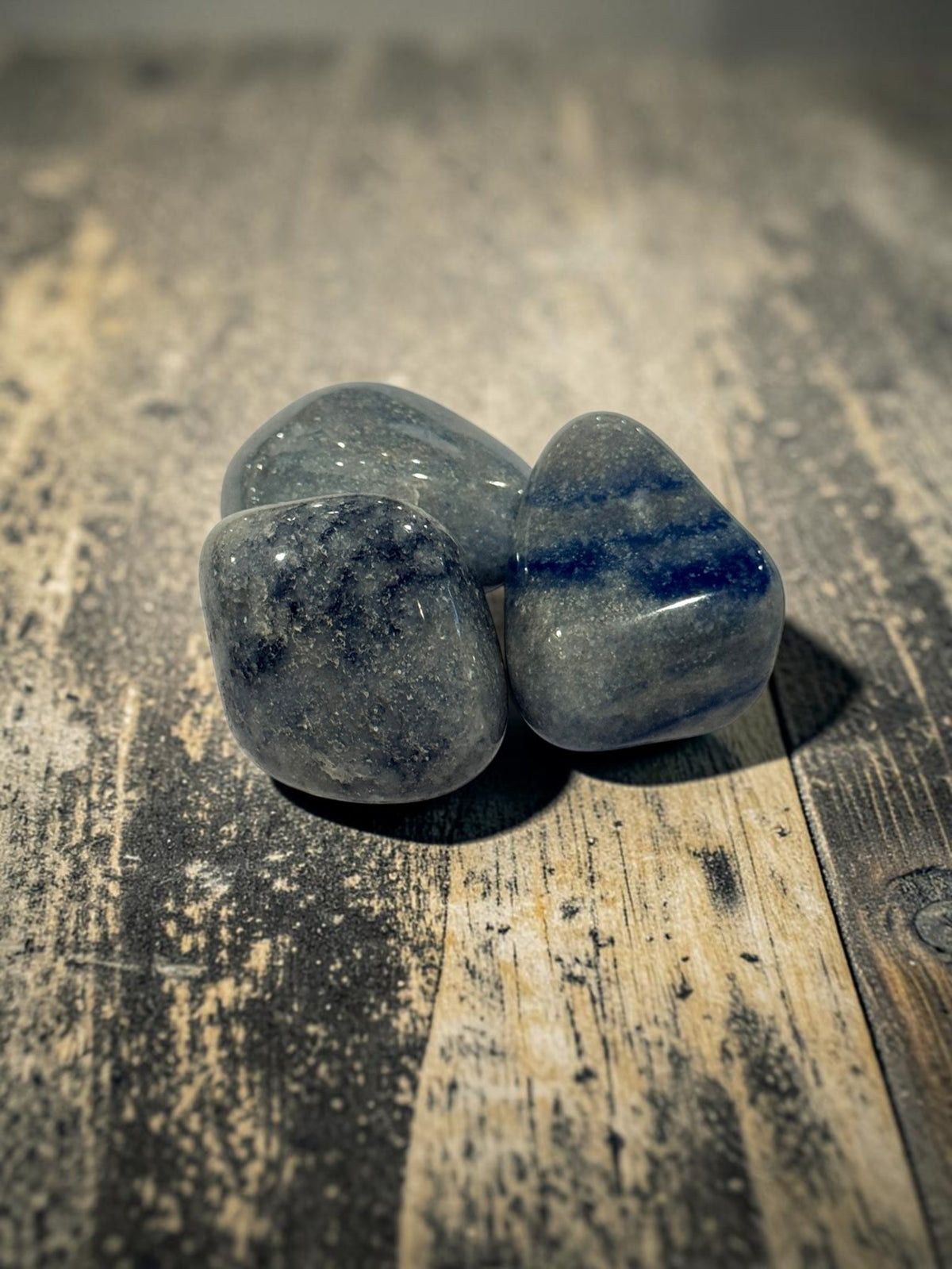 Blue Calcite Crystal Tumble Polished