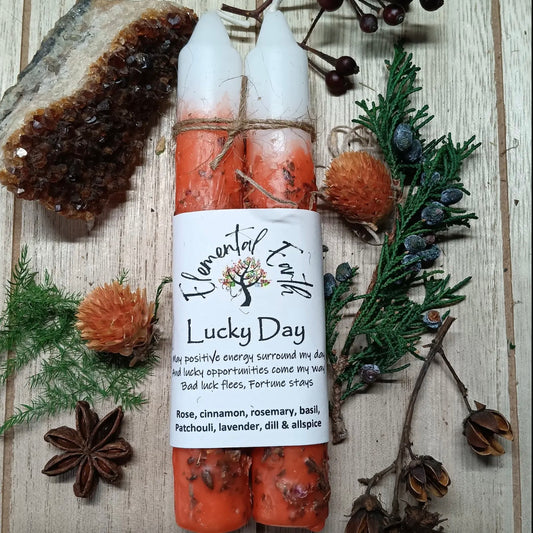 Lucky Day Herbal Intention Candles